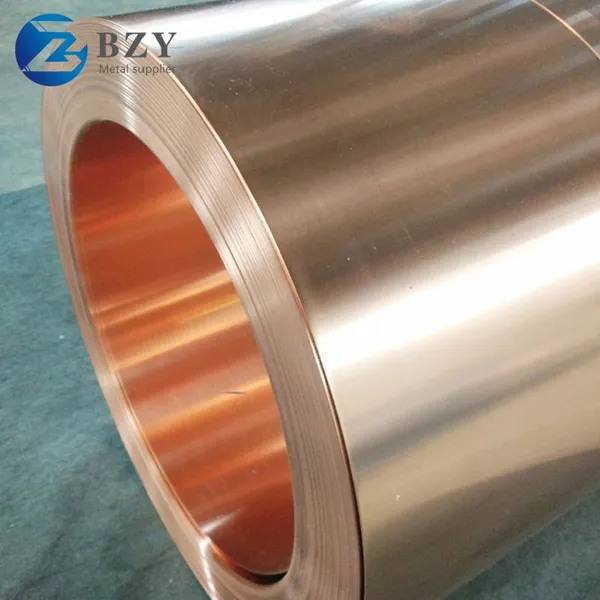 0.2 0.3 0.5mm Copper Strip Coil 15 20 25mm Width C1100 C17200 C10400 Red Copper Coils Alloy Strip for Electrical Components photo-2