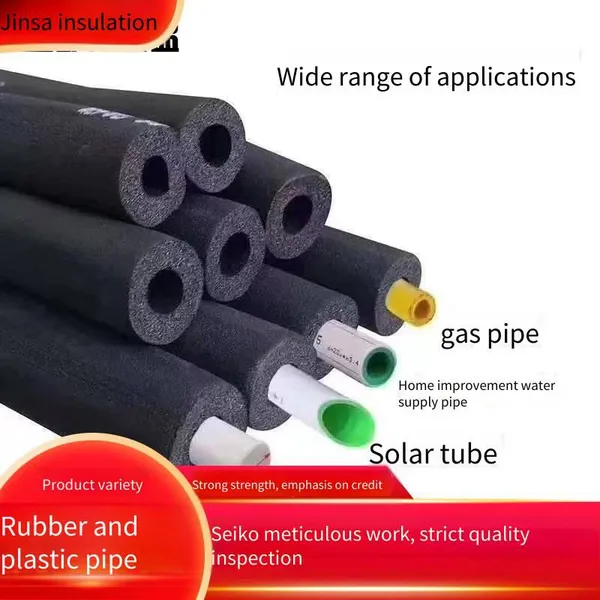 Jinsa Heat-insulating and Thermal-insulating Black Rubber and Plastic Insulation Pipes, Fireproof and Flame-retardant, Wholesale Manufacturer photo-4