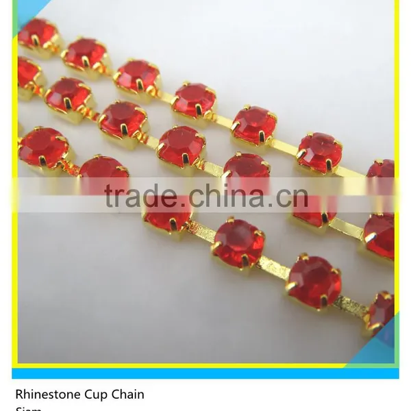Hot Sale 888 Clear Chaton Rhinestone Cup Chain Roll For Shoes Ss6-ss40 photo-2