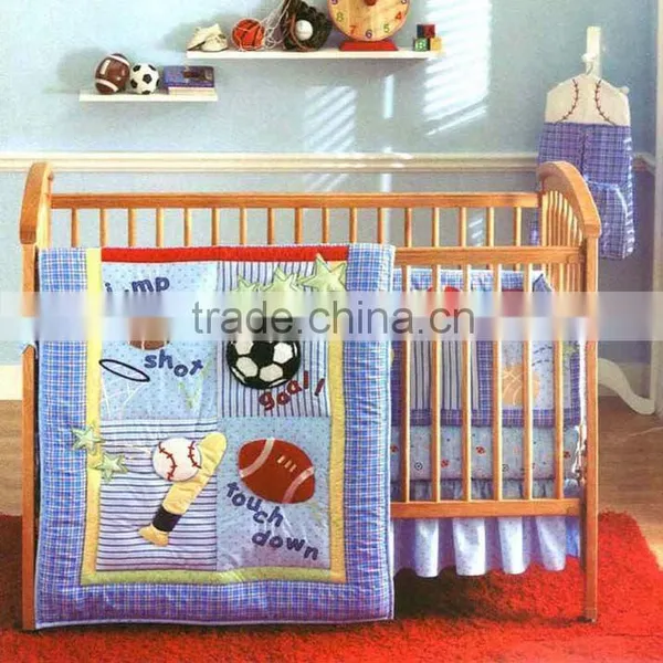 100% Cotton Embroidery Nursery Bedding Set photo-2