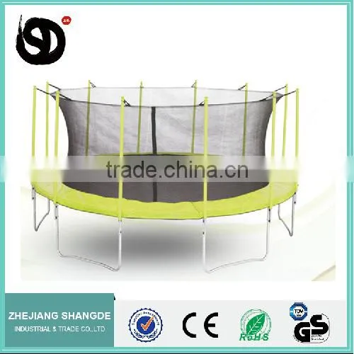 16ft Biggest Indoor Industrial Trampolines Bungee Jumping Harness With Enclosure photo-2