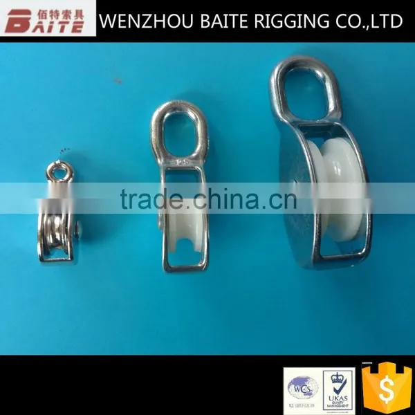 Factory Price Manufacture Nylon Metal Rigid Pulley Zinc Alloy With Single Wheel photo-3