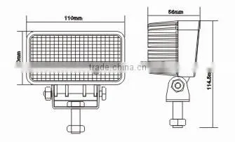 9W IP67 Jeep/Truck/ATV Off Road Vehicle LED Work Light Lamp photo-3