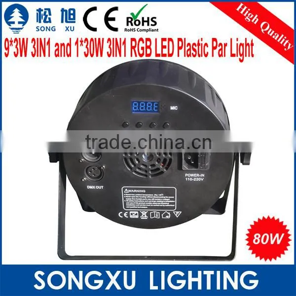 2015 Newest 9x3w Plus 1x30w High Power Cob Led Par Lights Led Par 64 Led Par Cans for Christmas Wedding Stage Quality Choice photo-5