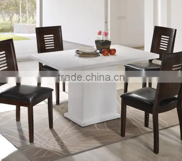 Stainless Marble Dining Table Solid Wooden Chair Table Stand photo-3