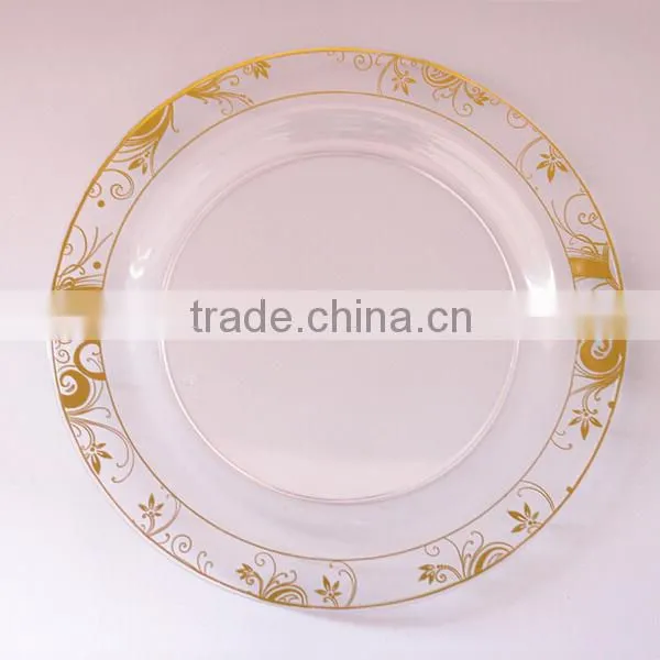 Disposable Round Plastic Plate for Wedding photo-3