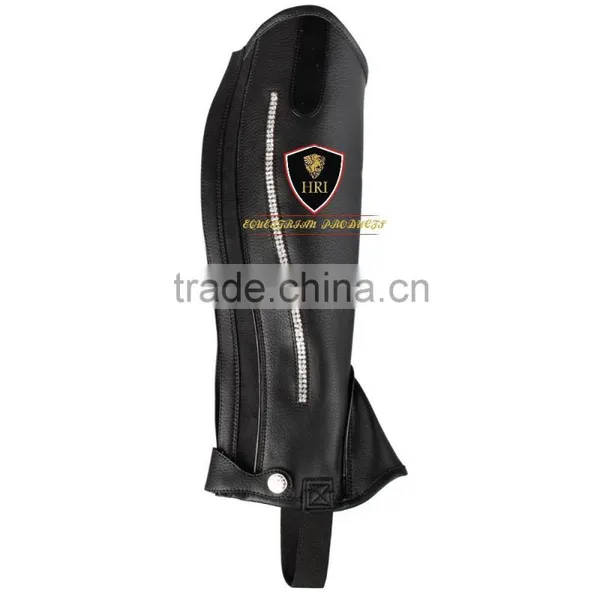 Grain Leather Half Chaps&Gaiters / Horse Riding Geniun Leather Half Chaps / Horse Riding Natural Leather Half Chaps/Gaiters