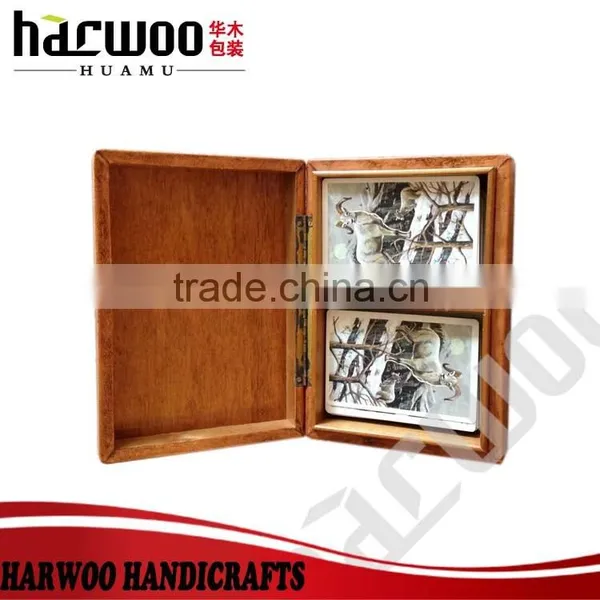 Wooden Playing Card Box With Printed Logo,2016 New Wooden Playing Card Box,custom Playing Card Box photo-2