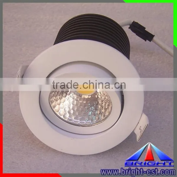 CE RoHS Marked High Bright IP50 180 Degree Adjustable COB LED Downlight With 40 Degree Beam Angle photo-4