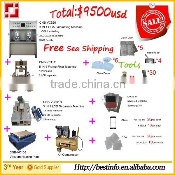 New Multifunction LCD Laminator Laminating Machine/LCD Touch Screen Bonding Machine/Mobile LCD Refurbishment(CNB-VC520) Quality Choice photo-5