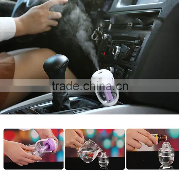 Mini Car Humidifier Air Purifier Freshener Aromatherapy Essential Oil Diffuser photo-6