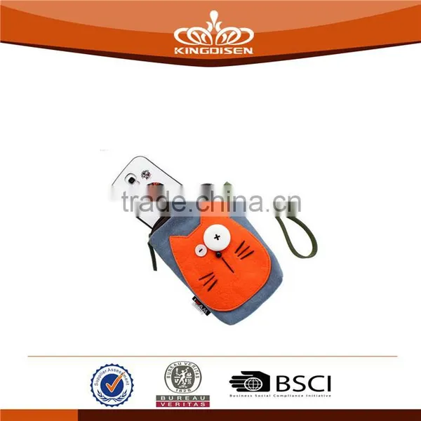 Canvas Cellphone Bags Lady Cute Cosmetic Coin Pouch photo-2