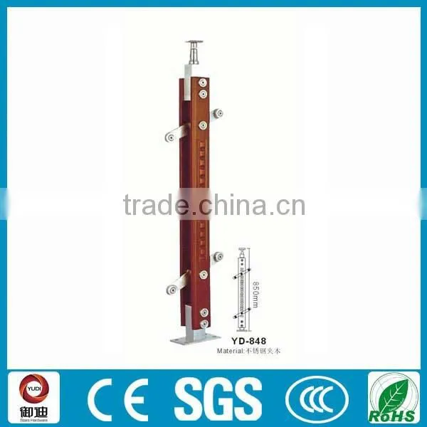Stainless Steel Wood Balcony Baluster Design photo-6