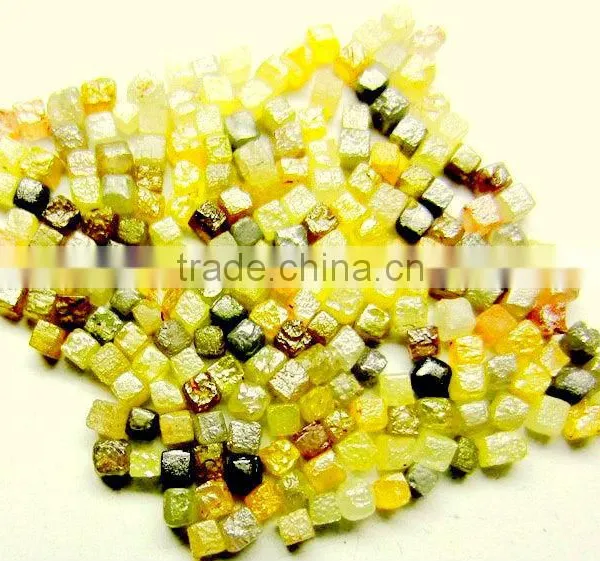 MULTICOLOUR DIAMONDCUBE ROUGH-0.50-2CTWSIZE