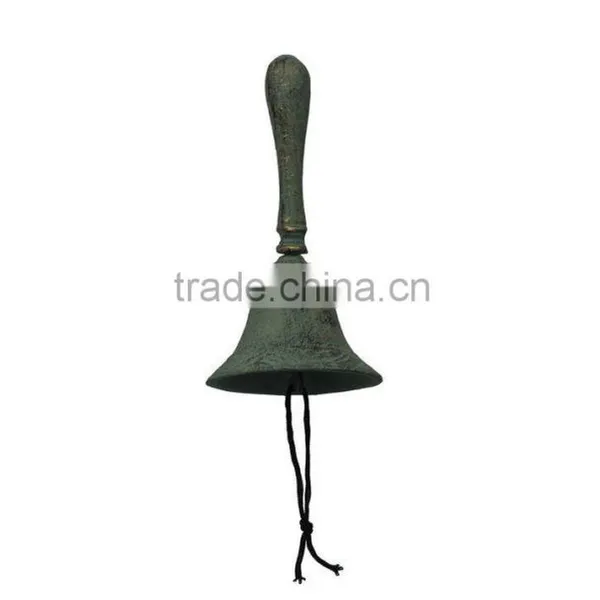 Nautical Rustic Cast Iron Hand Bell Wall Decor NBB 0019 photo-3