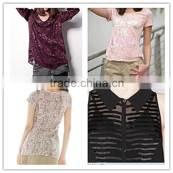 2015 Esse Textile Knitted T/R Fabric Flower Burnout Fabric for Garment photo-4