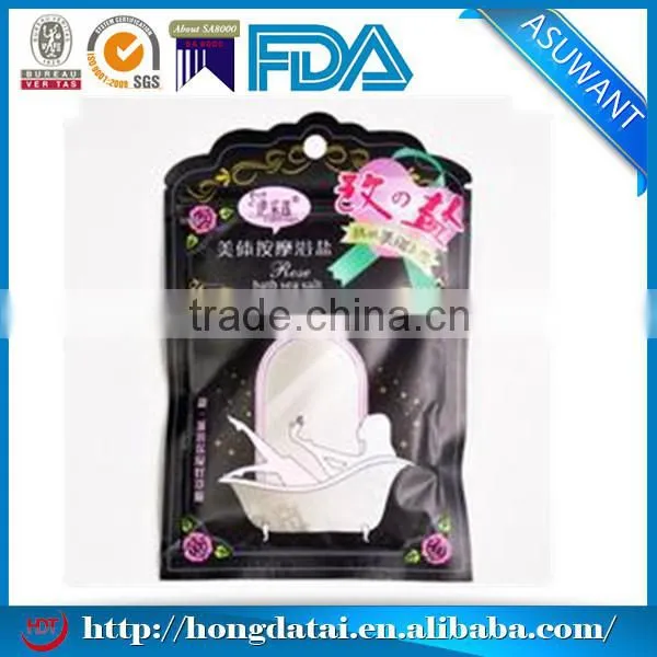 Plastic Cosmetic Bag for Sea Seed Bath Salt Packaging