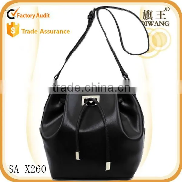 2015 China Wholesale Leather Buckets Bags Ladies Shoulder Bag Manufacturer