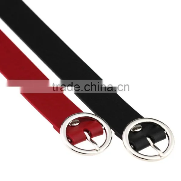 Punk Round Chain Goth Choker Harajuku Vintage PU Leather Neck Collar Maxi Necklaces Jewelry photo-5
