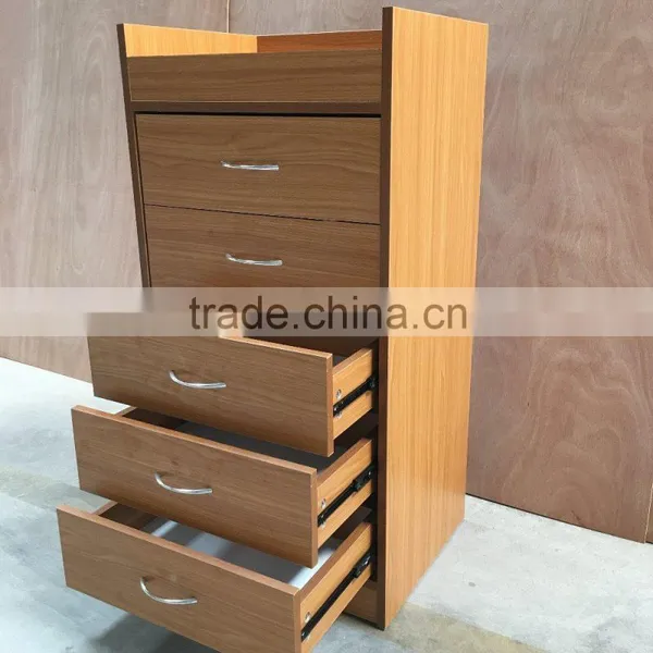Antique Chests of Drawers Wooden Grain Color Drawer Storage Cabinet With 5Layers photo-5