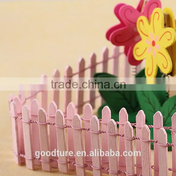 Mini Wooden Fence Toys Garden Fence photo-4