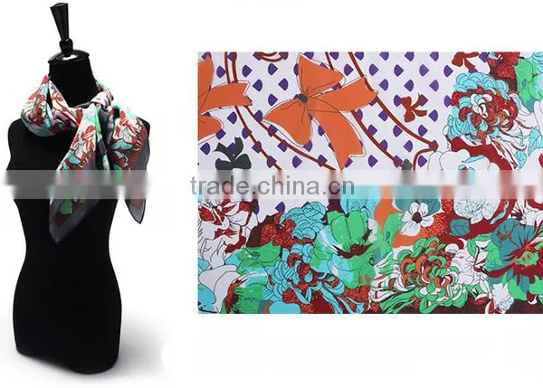 2015 New Arrival Spring Fashionable Chinese Wholesale Silk Scarves Made of the 100% Pure Silk /scarves/ Kerchief /headband/hijab photo-5