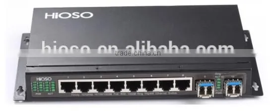 OEM 8 1000Mbps PoE Ports + 1000Mbps SFP 2 Port Switch PoE Switch Quality Choice