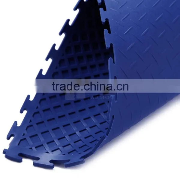 Show Room Junyi Easy Lock Plastic PVC Vinyl Interlocking Flooring Tiles photo-4