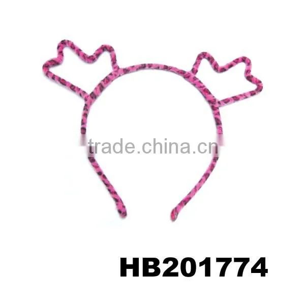 Black Animal Reindeer Antler Metal Headband for Kids photo-2