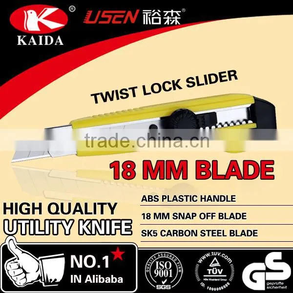 9mm Snap Off Blade Screw-lock Slider Craft Knife Cutting Knife photo-4