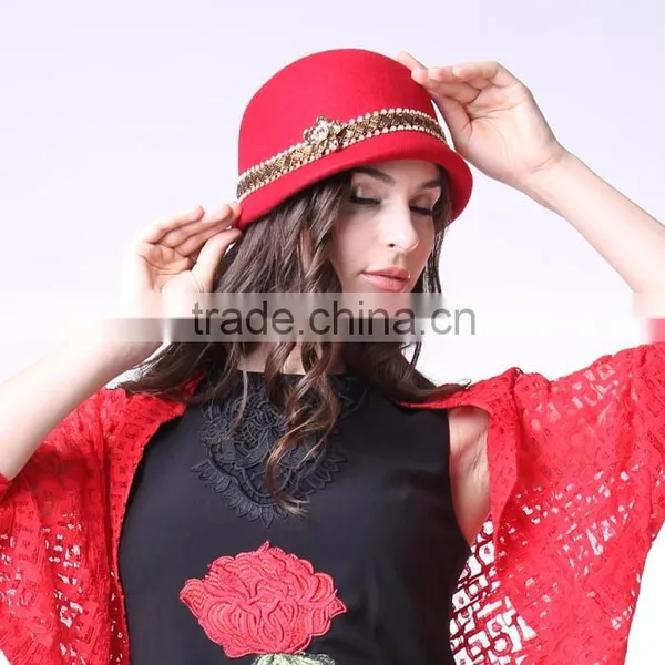 New Design Handmade Felted Women Winter Wool Hats photo-4