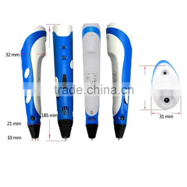 Semi-Automatic 3D Printing Pen 3d Printer Pen Blue photo-6