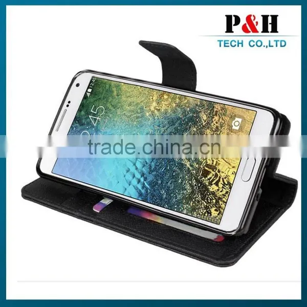 Hot New Products 2015 Stand Wallet Leather Case For Samsung Galaxy E7 photo-6