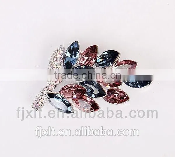 2015 Unique 925 Sterling Silver Crystal Costume Brooch photo-2