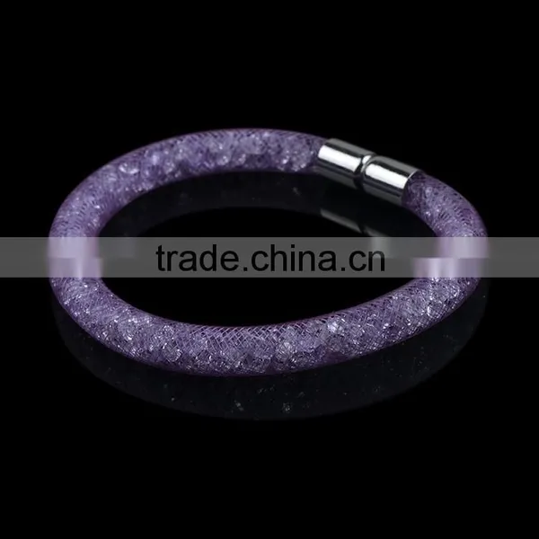 2015 New Design High Good Quality Mesh Stardust Magnetic Bracelet for Women photo-5