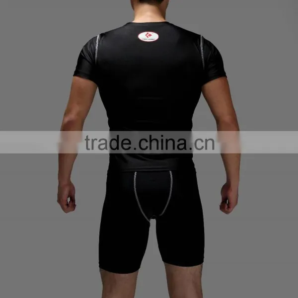 Men's Compression Tights T Shirt Running Bicycle Fitness Tees Outdoor Moisture Wicking Quick-drying T-shirt photo-6