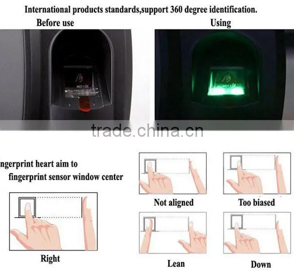 3.5inch TFTscreen Optional GPRS WIFI Network Biometric Fingerorint Time Attendance and Access Controller photo-3