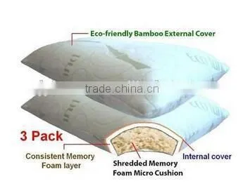 2016 Wholesale Bamboo Fabric Shredded Memory Foam PIllow photo-5