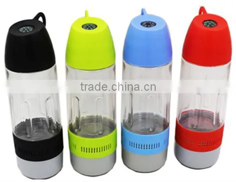 Hot Sale 400ml Waterproof Bottle Speaker Portable Bluetooth Sport Speaker Support TF Card With Compass on Top