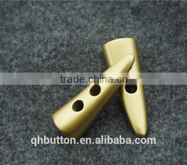 Chinese Gold Matt Horn Toggle Button for Clothing photo-2