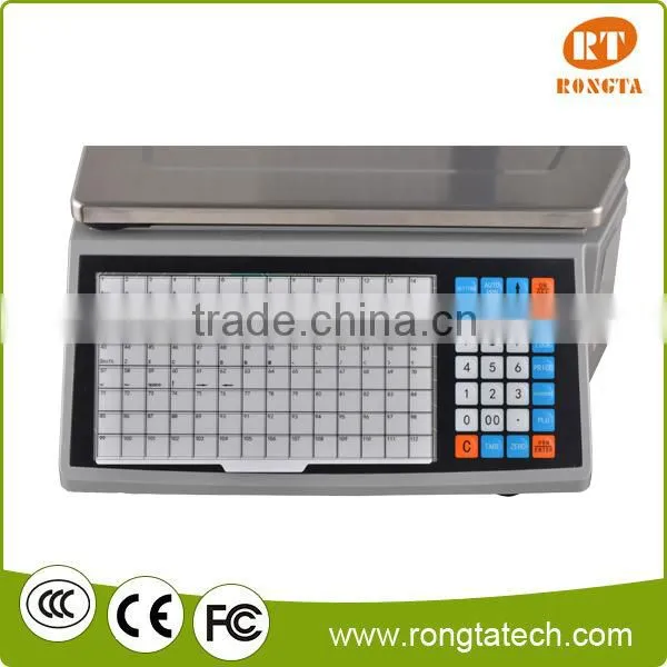 30kg Digital Weighting Label Printing Scale, Store up 10,000 PLU photo-5