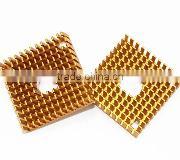 3D Printer Accessories 40 * 40 * 11 Fin Heat Faster Makerbot Mk7MK8 Extruder Universal Gold J407 photo-3