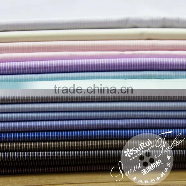China Supplier 120 Gsm Cotton Polyester Plaid Shirt Fabric photo-2