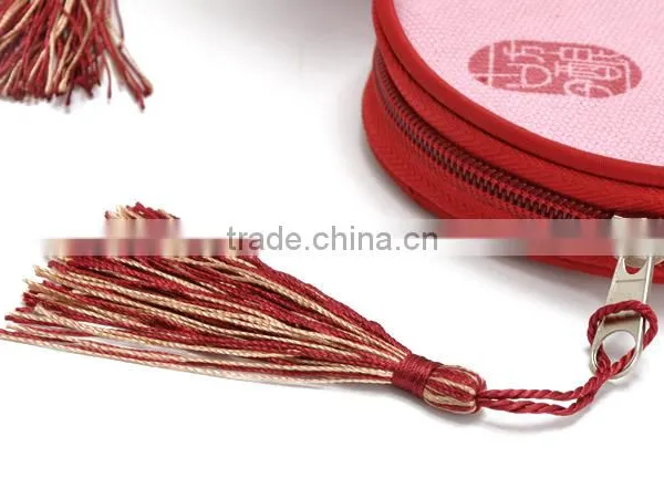 Promotional Round Shape MINI Canvas Bags With Company Logo photo-3
