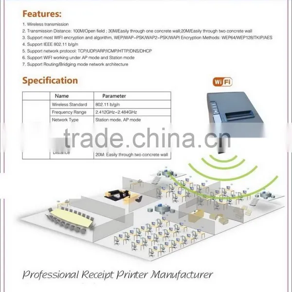 WIFI Wilress 80mm Thermal Printer photo-4