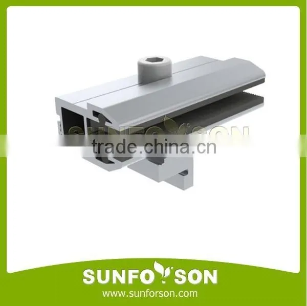 Extruded Aluminum Frameless Solar Panel Clamp photo-6