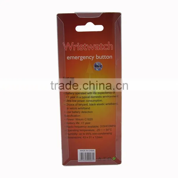 Wireless Panic Button Necklace Type Wristwatch Style Emergency 24 Hours Dial Medical Alert System JA-03 photo-5