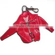 leather jacket key chain / motorbike jacket key ring/ promotional gift