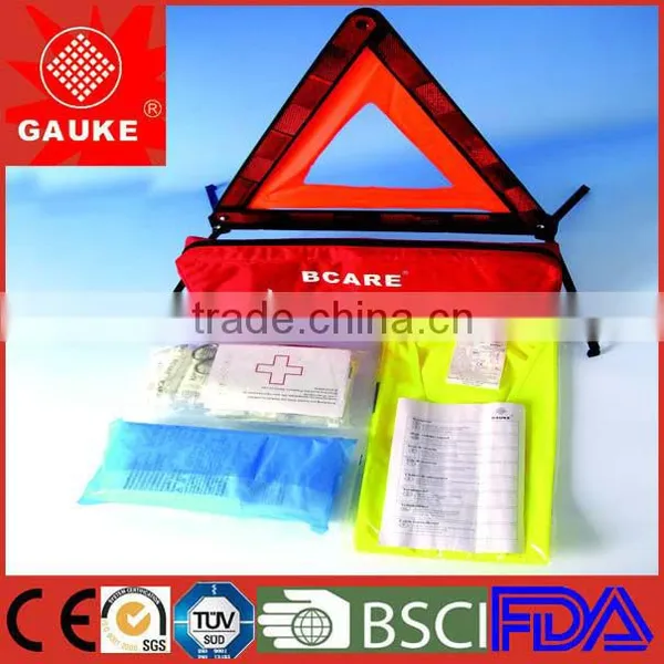 Kombi 3 in 1 Car Survival Kit/ KFZ Trio Verbandskasten Meet DIN 13164 With CE, ISO Certificate