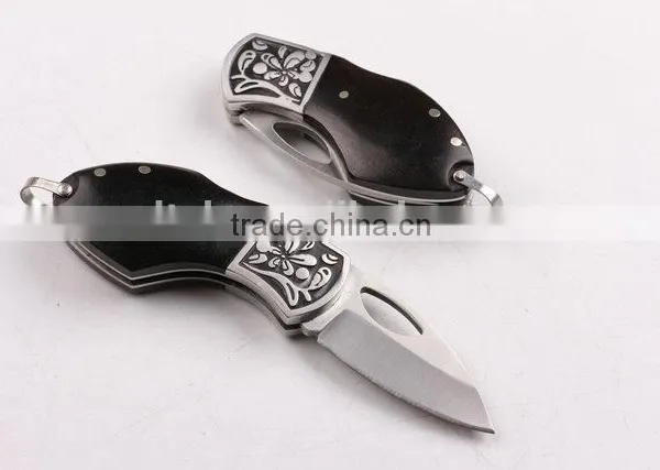 OEM 440 Blade Material Copper Handle Small Pocket Gift Knife photo-2